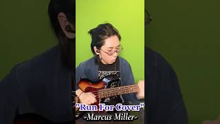 Run For Cover - Marcus Miller (Bass Cover)　#ベース #弾いてみた グラスパ!高1ベーシスト