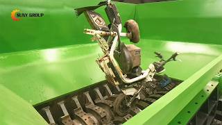 Heavy Duty Metal Shredder for Car Scrap | Blade Replaceable + Magnetic Separation