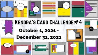 Kendra’s Card Challenge 4 - Free PDF , Use Patterned Paper to Make 17 Cards & Enter to Win Giveaway!