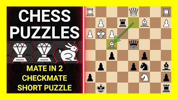 Chess Puzzles to Practice. Themes: Mate in 2, Checkmate, Short puzzle. Learn Chess