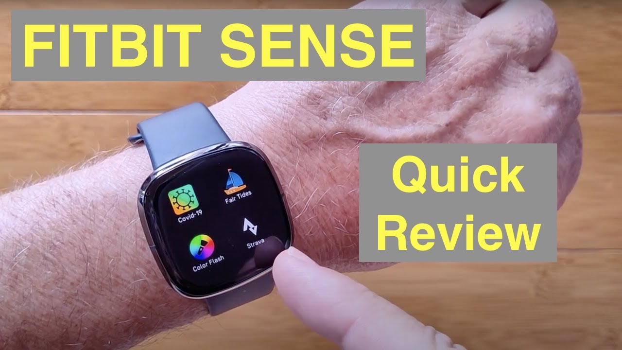 FITBIT SENSE GPS Track BT Call & ECG Stress Mgmt Skin Temp Fitness Smartwatch: Quick Overview YouTube