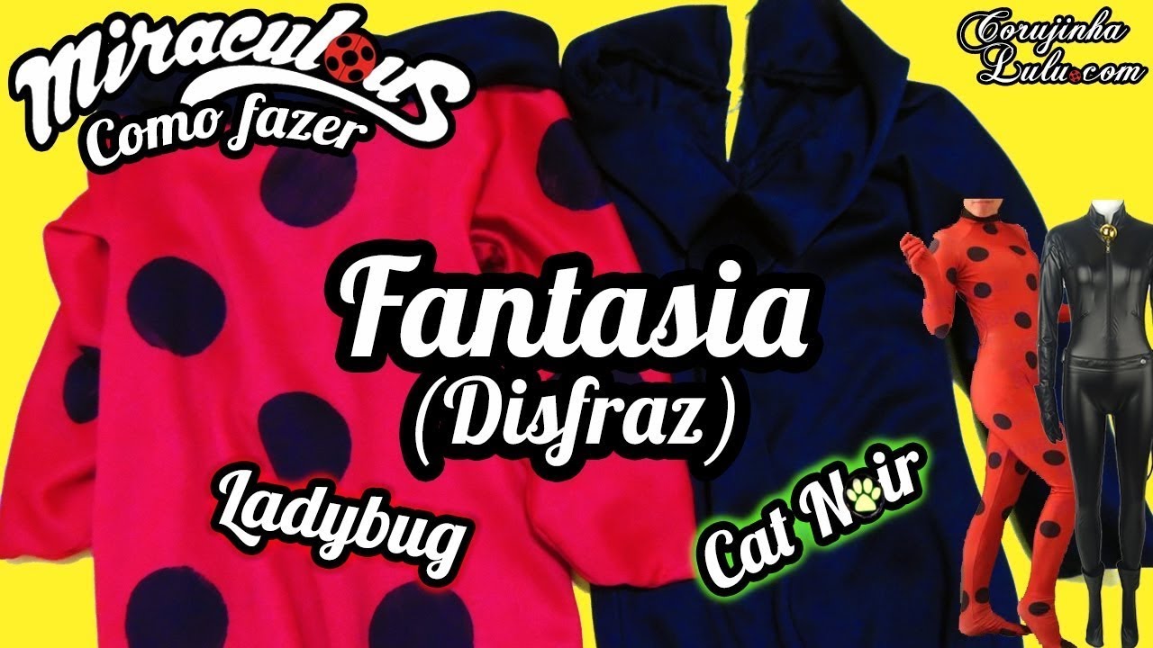 roupa da ladybug e do cat noir