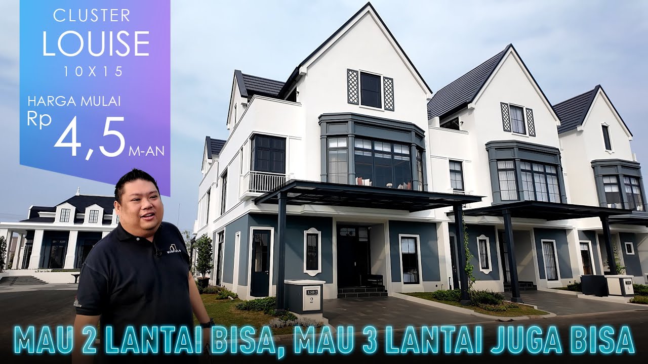 Cluster Louise Summarecon 10x15, Konsep Villa Resort Gading Serpong, Bebas Pilih Mau 2 Atau 3 Lantai