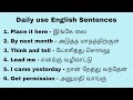 Daily use short sentences spokenenglish englishspeakingpractice learningenglish trending