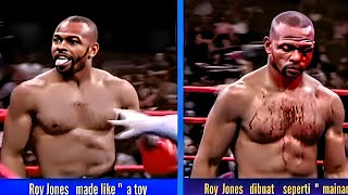 Roy Jones dipermalukan diatas ring tinju ( dibuat seperti mainan) #boxing