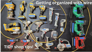 How to organize your shop with scraps of electrical wire