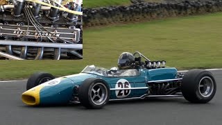 ex-Jack Brabham 1969 Brabham BT31 Repco V8 Tasman Phillip Island Classic 2023 walkaround & on track