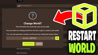 How To Restart Minecraft World In Apex Hosting - Tutorial