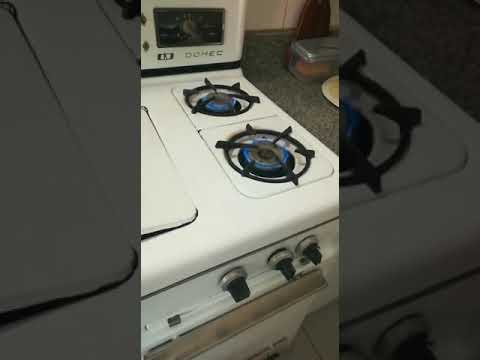 Cocina Domec Antigua 5 hornallas Doble Horno - YouTube