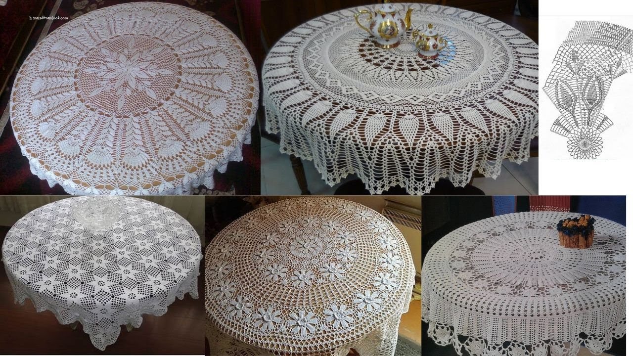 crochet Elegant and fabulous crochet round table cloth designs YouTube