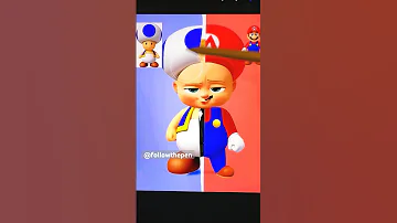 ✨I turned Boss baby into Mario and Toad✨ and result is so cool #shorts #mario