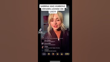 Thumbnail of Sabrina Carpenter singing driver’s license by Olivia Rodrigo on live