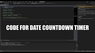 Python code for date countdown timer