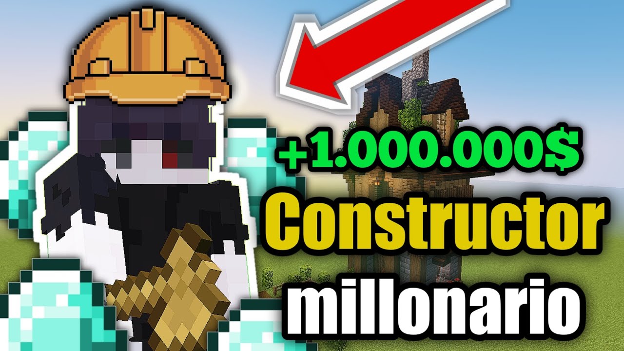 De CONSTRUCTOR a Millonario en un Servidor de Minecraft - YouTube