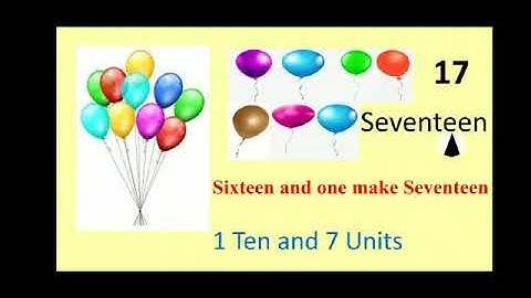 Std 1 - Maths - Introduction and writing of 11 to 20