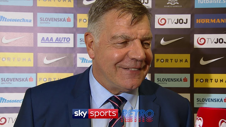 Sam Allardyce's only post-match interview as England manager