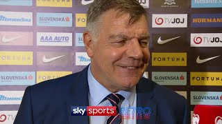 Sam Allardyce's only post-match interview as England manager