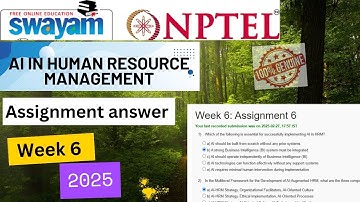AI in Human Resource Management NPTEL Week 6|Assignment 6 Answers Solution Quiz | 2025 - Jan