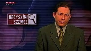 Helyszíni Szemle Ajánló - Rtl Klub, 1999. December