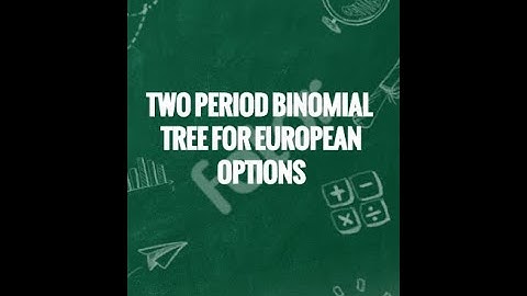 Two Period Binomial Tree for European Options