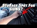 こちらがフォードF150の銃/ライフルの隠しスポットです。 2018トラック用F250