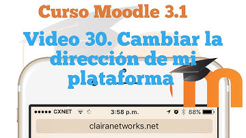 Curso completo Moodle 3.1 Video 30. Cambiar la dirección o URL de mi plataforma Moodle HD