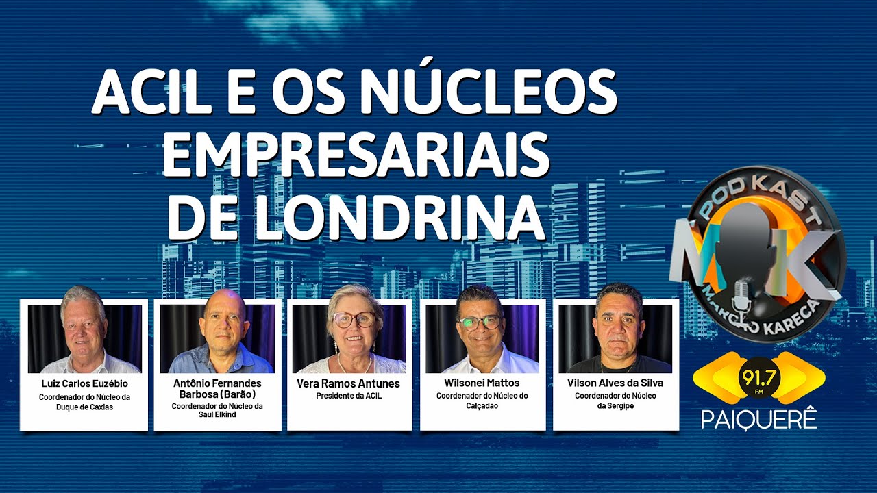 ACIL E OS NÚCLEOS EMPRESARIAIS DE LONDRINA! PODCAST MARCÃO KARECA 