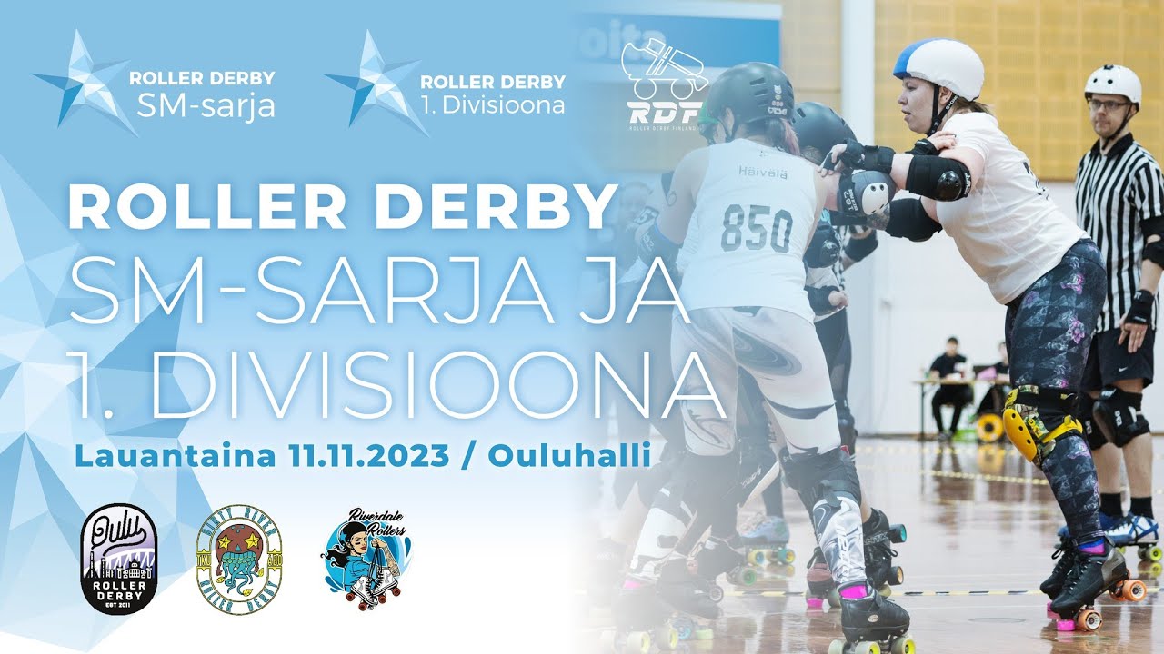 Roller derby - SM Sarja & Divari - Oulu 11.11.2023