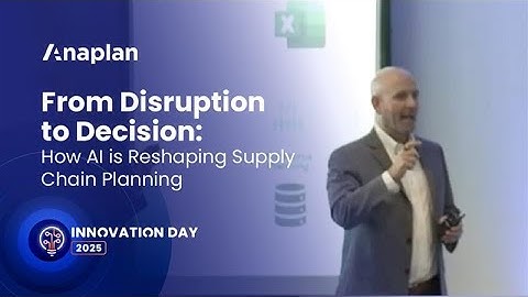 How AI is Reshaping Supply Chain Planning | Scott Jennings | Innovation Day Chicago 2025
