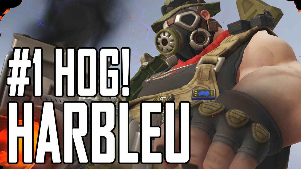 ONE HOOK MAN - HARBLEU! ROADHOG GAMEPLAY OVERWATCH SEASON 25 TOP 500