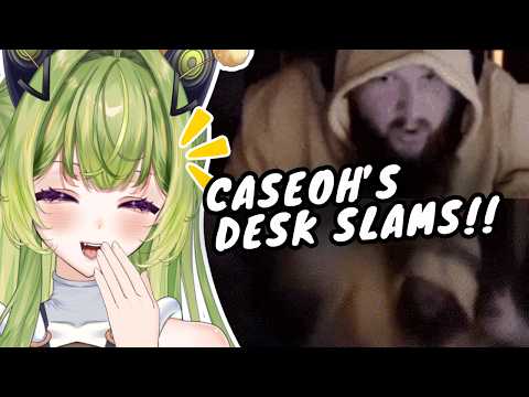 VTuber reacts to CaseOh Desk Slamming Rage Moments