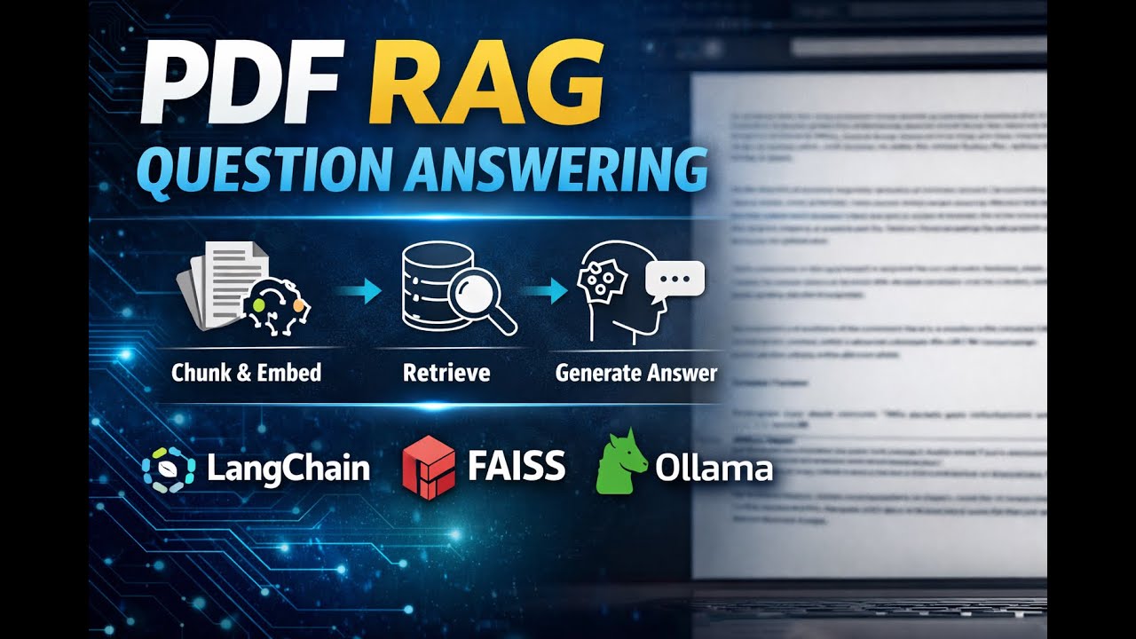Local RAG PDF Chatbot with LangChain, FAISS & Ollama | PDF Question Answering Demo