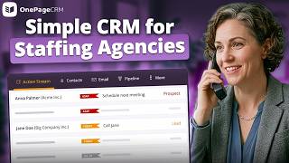 Best CRM for Staffing & Recruitment Agencies | Track Clients & Candidates in OnePageCRM