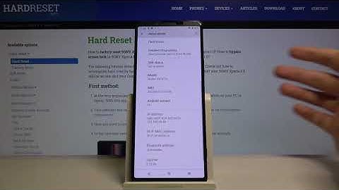 How to Check Phone Specification in SONY Xperia 1 II – Locate Phone Information