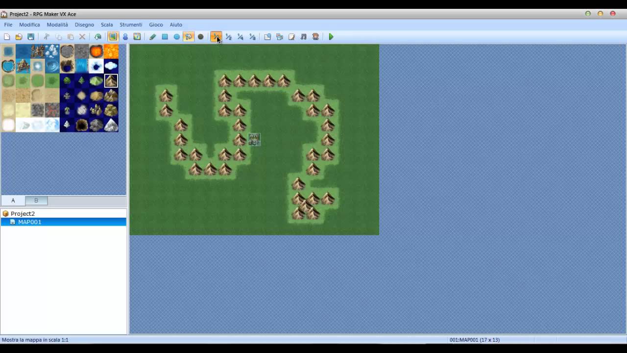 RPG Maker VX Ace 1° Tutorial funzionalità basilari - YouTube