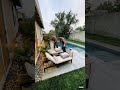 Insane Backyard Transformation 😱 From Abandoned Yard to Luxury Pool Oasis #shorts