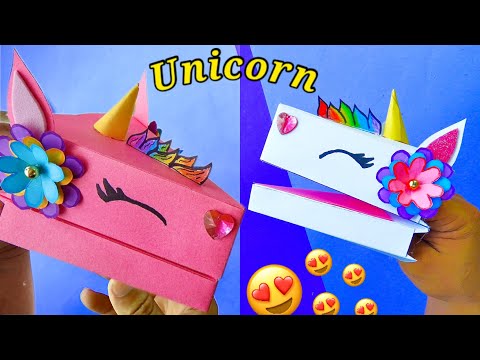 Origami Unicornio 🦄 school craft cute gift idea paper diy / Origami Unicorn / Art & craft