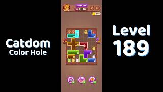 Catdom Level 189 walkthrough | Color Hole 🐱🕳️| Solutionguruji