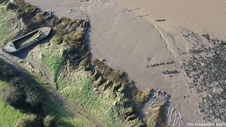 Purton canal and ship graveyard via drone!