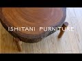 Ishitani  making a japanese zelkova low table