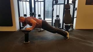 Slow Eccentric Pushup Off Bench