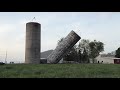 Hepburn, Ohio - Amish Demolish Concrete Silo - May 18, 2021