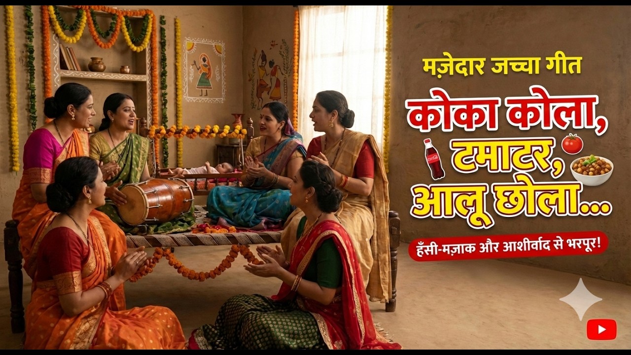मज़ेदार जच्चा गीत: कोका कोला टमाटर आलू छोला | Jacha Geet | Traditional Baby Birth Song | Sohar Geet