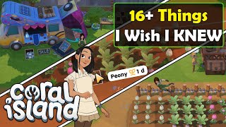 Coral Island 16+ Things I Wish I KNEW Guide - EASY Scarecrow, How To Find NPCs & More Tips & Tricks