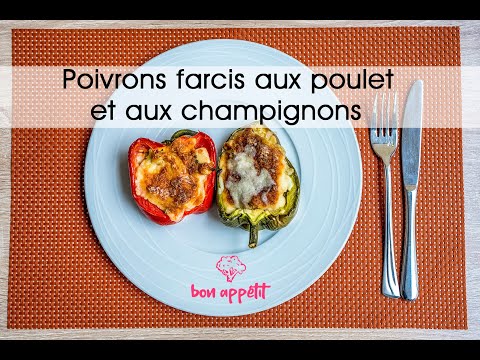 Vidéo: Poivron Farci Au Poulet