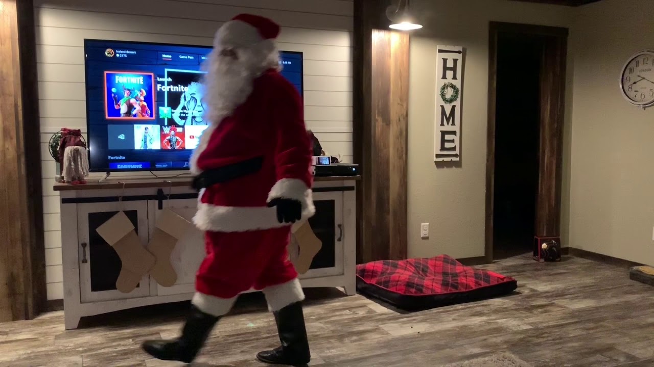 SANTA Caught on CAMERA! And he walks like Bigfoot!