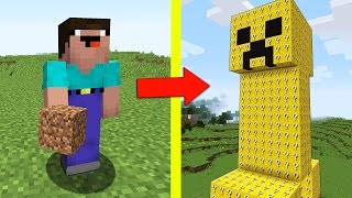 НУБ ПРОТИВ КРИПЕР ИЗ ЛАКИ БЛОКОВ В МАЙНКРАФТ ! ТРОЛЛИНГ НУБА  В MINECRAFT ! Мультик