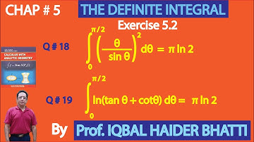 Ch# 5|The Definite Integral |Ex 5.2 Q 18 and 19 |Calculus & Analytic Geometry by SM Yusuf Lec 9