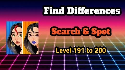 Find differences search & spot Level 191 to 200 || Ds gaming club