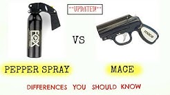 Pepper Spray vs. Mace - Important Differences (UPDATED) 